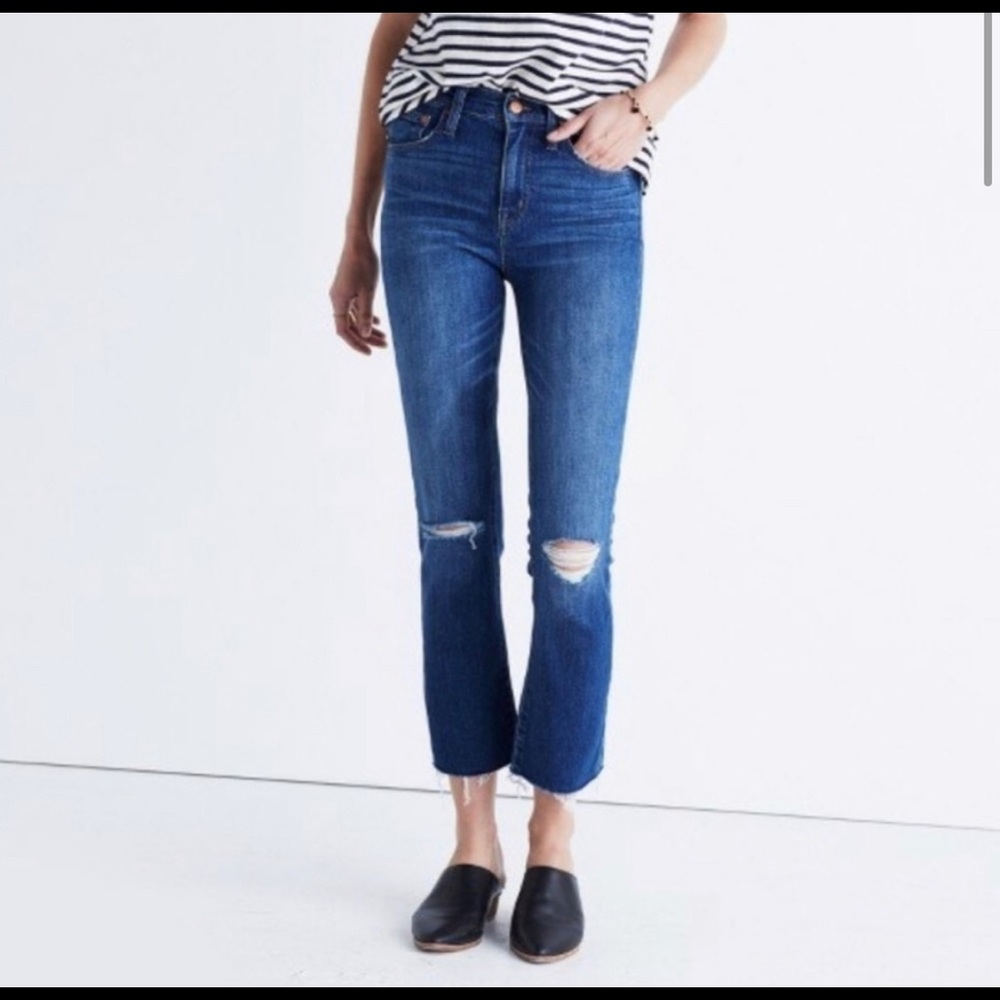 Madewell 10" High Riser Demi Boot Jeans